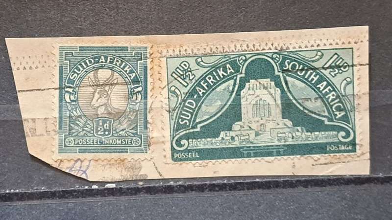1926-1927/1949 - South Africa - ½  + 1½  - Definitive Issues + Inauguration of Voortrekker Monument