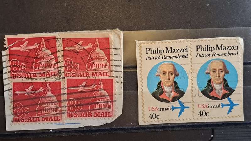 1962/1980 - USA - 8 + 8 + 8 + 8 + 40 + 40 - Airmail