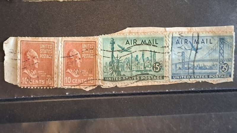 1938-1939/1947 - USA - 10 + 10 + 15 + 25 - Presidential Issue +  Airmail