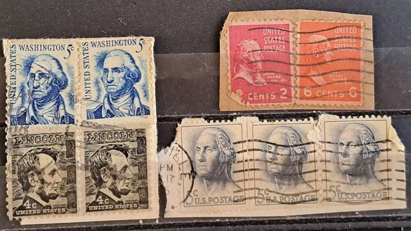 1938-1939/1963/1965 - USA - Lot of 9 - People on Stamps