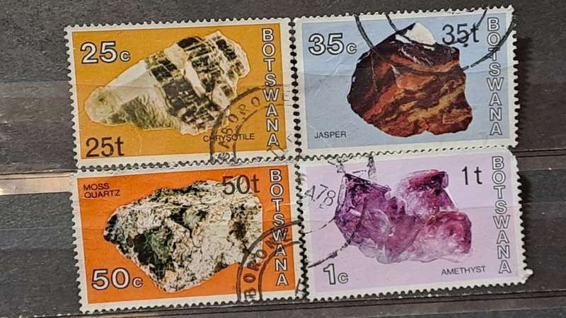 1974 - 1976 - Botswana - Lot of 4 -  Minerals