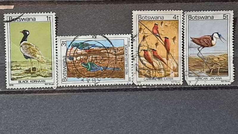 1978 - Botswana - Lot of 4 -  Birds