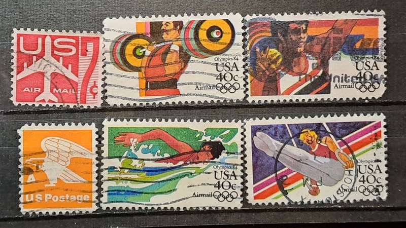 USA Airmail : 1960-1983 : Lot of 6
