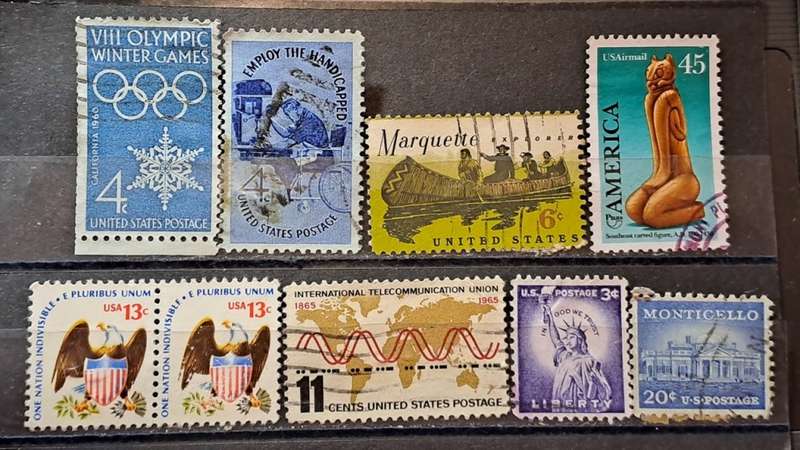 USA : 1954-1989 : Lot of 8