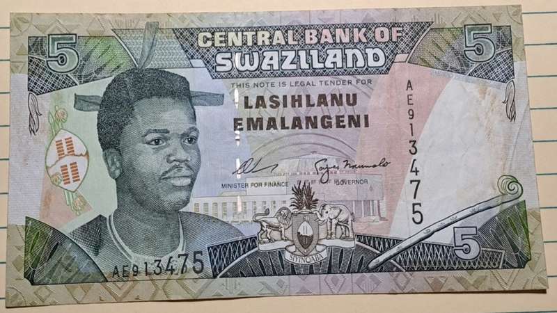 1995 -  Swaziland - 5 -  Demonetised - Yes - AE913475