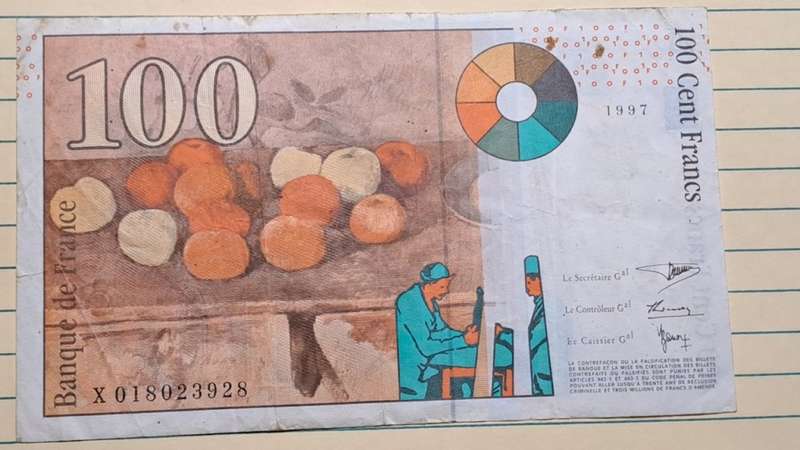 1997 - France - 100 Cent Francs - Demonetised - Feb 2012 -  X 018023938