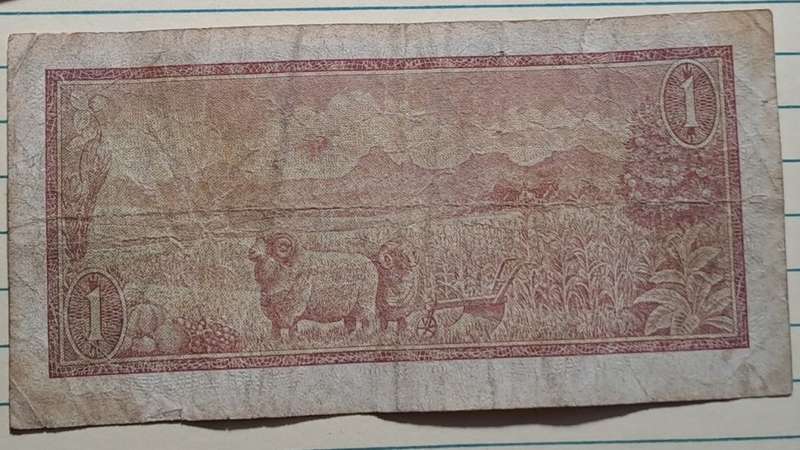 1973 - Een Rand/One Rand -  B231 625706 -  TW de Jongh 2nd Issue -  Demonetised -  Yes - Watermark