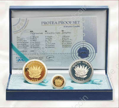 Mahatma gandhi gold coin set