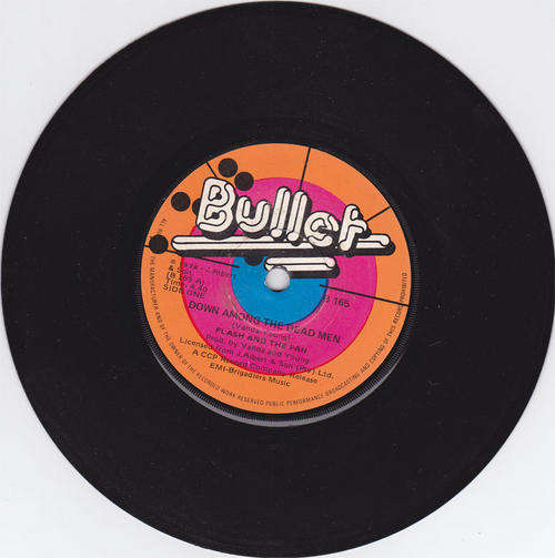 Vinyl 45 RPM Seven Single - Down Among The Dead Men  - Flash & The Pan  - Bullet B 165