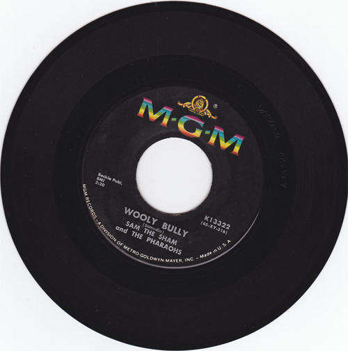 Vinyl 45 RPM Seven Single - Wooly Bully - Sam The Sham and the Pharaohs - MGM K13322