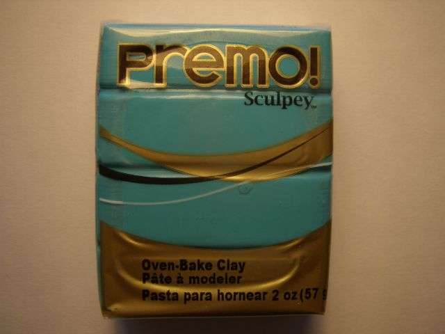 Polymer Clay - Sculpey Premo - Turquoise (57g) - Crazy August special!!!