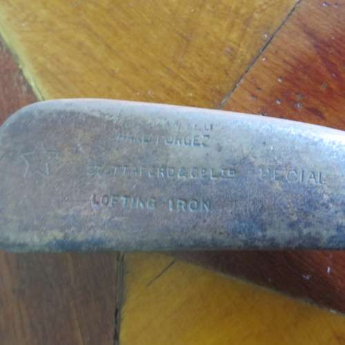 Very Rare Old Hickory - Stuttaford & Co. Hand Forged Lofting Iron** Stunning Piece**