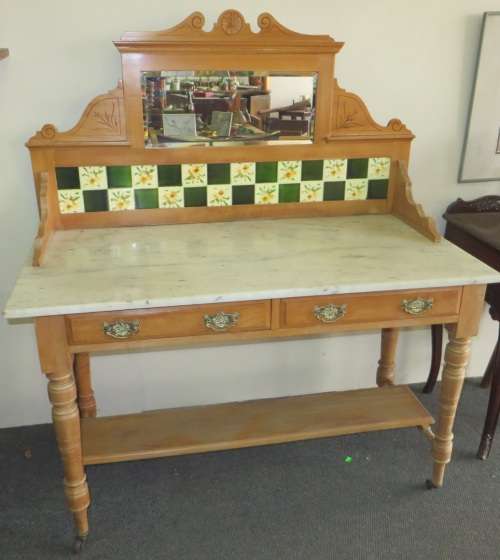 Very Old Marble topped Washstand in Perfect Condition**Stunning Piece**