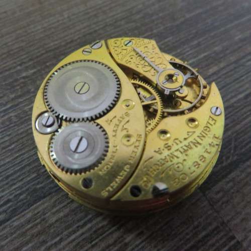 Old Pocket watch Movement for Spares**Elgin Nat'l watch Co**