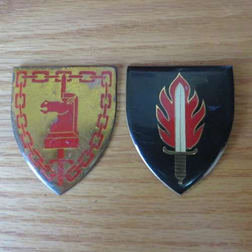 Old Original pair of SADF Military Flashes** No Pins**