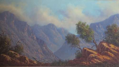 Original " LOUIS REPSOLD" Large Oil on Board With very Nice Frame** 69cm x 39cm