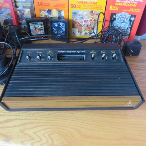 Very Collectable - Original ATARI Gaming System with Controls and remotes and Extra Games** WOW**