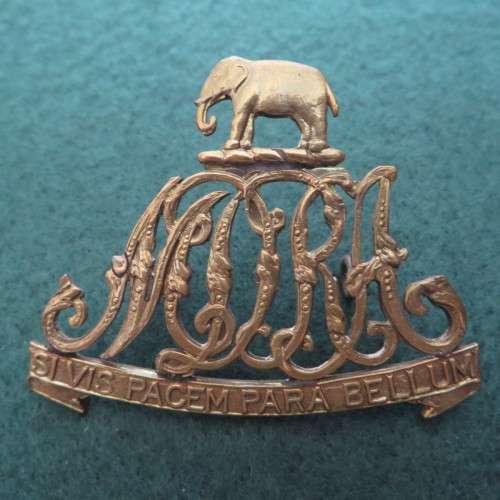 Rare - Melmoth District Rifles Association brass slouch hat badge ** Owen 499**