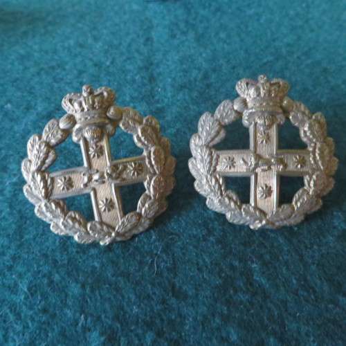 Pair of boer war Collar badges **31mm x 29mm**