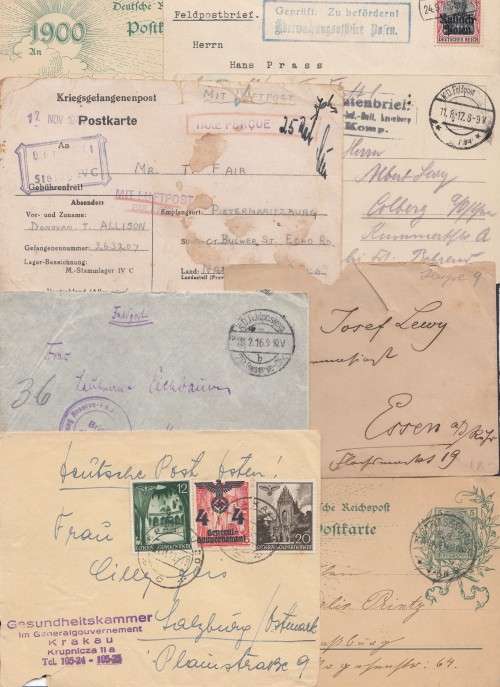x8 Rare German FieldPost and Kriegsgefangenenpost From Various years** Very Nice Collection**