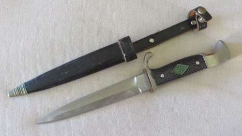 German post war era pathfinder (Boy Scout) dagger fighting knife _Jul Herbertz Solingen