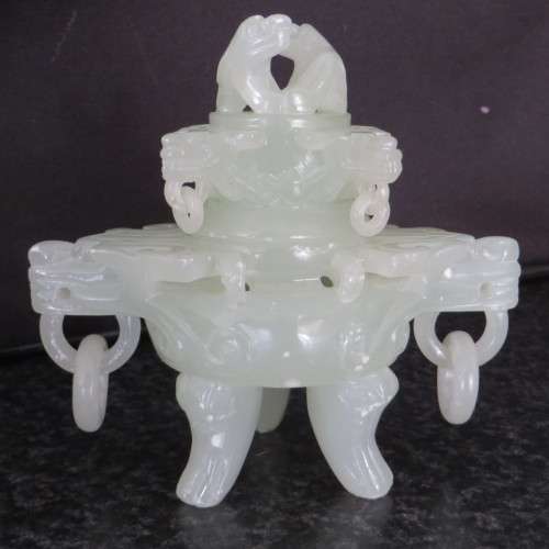 RARE Chinese Jade Censer** Very Old and Stunning Piece** WOW
