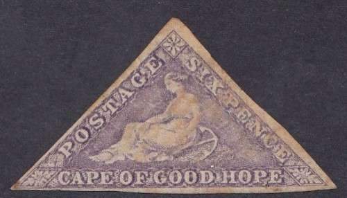 1864 Mint COGH triangle 6d -Bright Mauve- no.16  SACC Cat Value R12500**