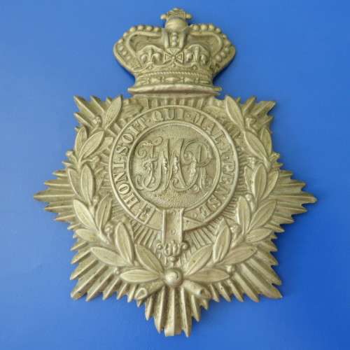 Boer War ** Rare "Frontier Mounted Rifles" w/m Helmet Plate worn 1888-1900** Measures- 125mm x 105mm