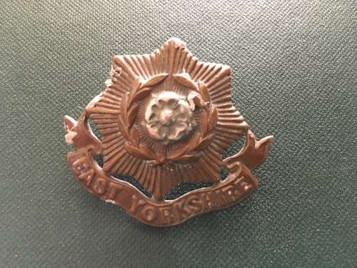 East Yorkshire Bi-metal Cape badge - 45mm x 40mm