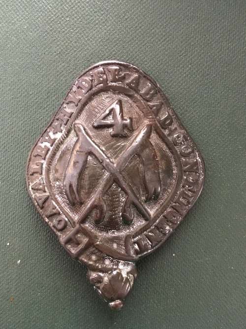 4th Cavalry Hyderabad Contingent Badge** Very Heavy Brass Badge** 70mm x 50mm
