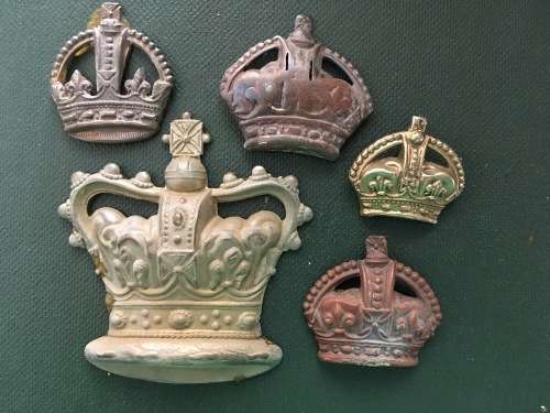 Lot of Military Crown badges ** Largest measures - 55mm x 52mm