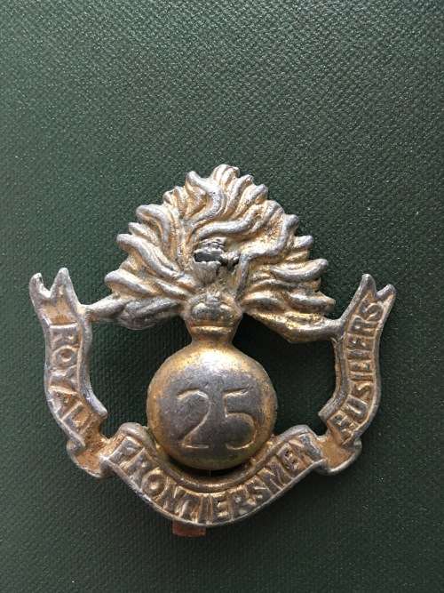 Royal Frontiersmen Fusiliers - Lead cast Badge** 55mm x 52mm
