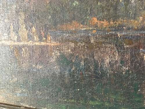 RUDOLF WEBER Austrian 1872 - 1949 Oil on Board Mountain scene Painting** Value R6500+