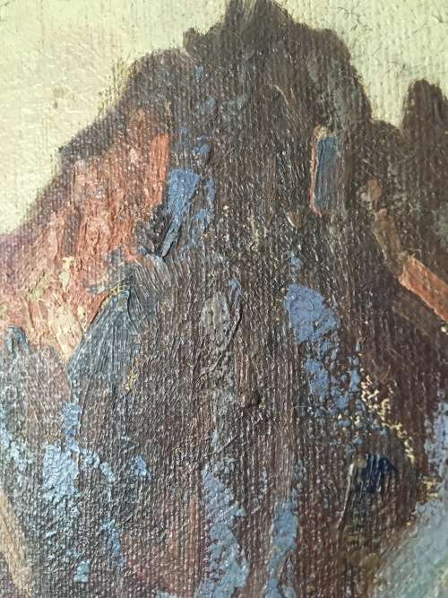 RUDOLF WEBER Austrian 1872 - 1949 Oil on Board Mountain scene Painting** Value R6500+