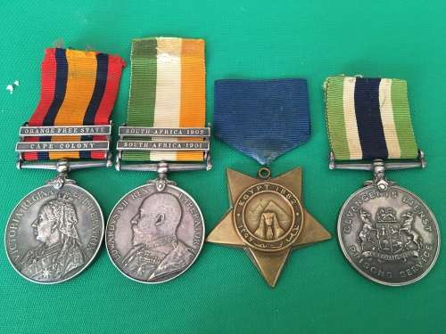 QSA Boer War Medal Group to - 2435 Corpl: W.T Richards S.A.C
