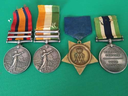 QSA Boer War Medal Group to - 2435 Corpl: W.T Richards S.A.C