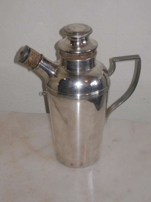 SILVER PLATED COCKTAIL SHAKER!!!