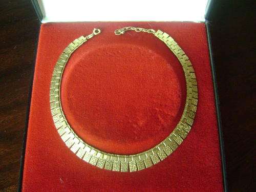 STUNNING ROLLED GOLD NECKLACE MADE IN GERMANY!!! **PERFECT CONDITION**