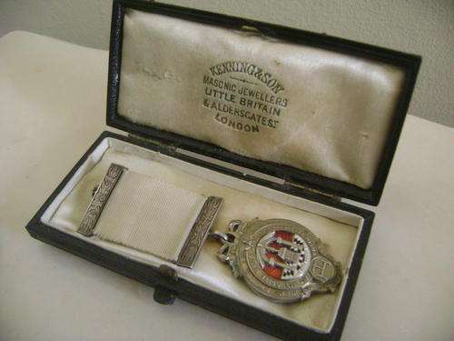 HALLMARKED SILVER MASONIC MEDAL!!!!**Still in original box**