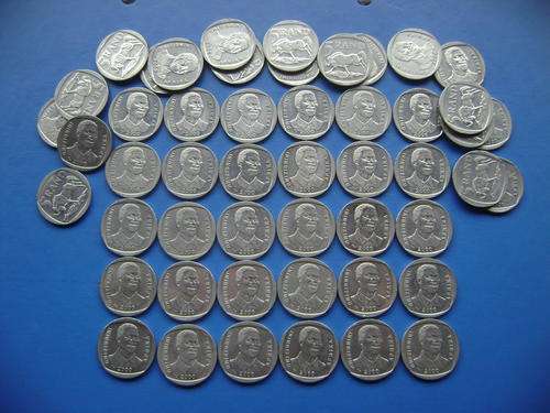 x 50 Mandela 2000 R5 coins!!! ***Bid per/ coin to take all***