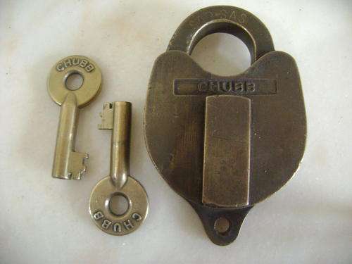 Old Large Brass - S.A.R Lock with two keys***In Perfect working Condition***