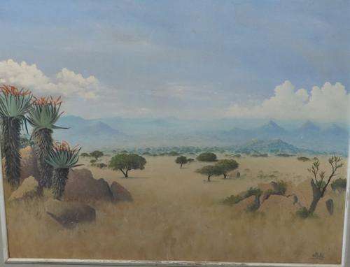 STUNNING LARGE FRAMED OIL ON BOARD PAINTING SIGNED by POHL***BEAUTIFUL PIECE**
