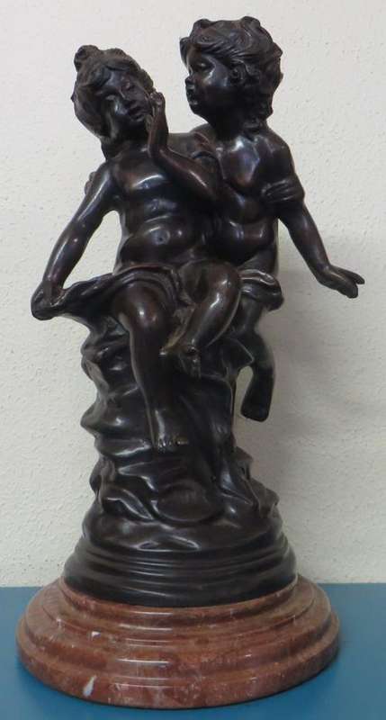 BEAUTIFUL HEAVY BRONZE STATUE ON MARBLE BASE**30cm High**STUNNING PIECE