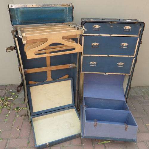 Very rare and Collectable Vintage Leather Travelling trunk with Compartments***Amazing Piece**
