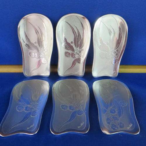 LOT OF X6 DON SHIEL SNACK PLATES**MINT CONDITION***