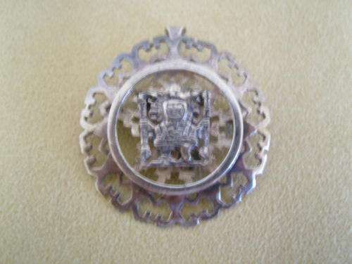 Peruvian 925 silver pendant /broach