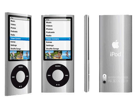 Apple iPod nano (5th Generation) Silver (8GB) with Back Cameras