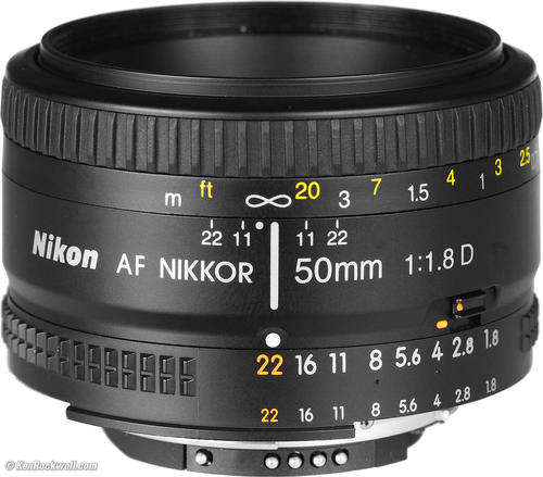 Nikon 50mm f/1.8D AF Nikkor Lens for Nikon Digital SLR Cameras