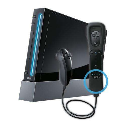 Nintendo Wii 1x Remote and 1x Nunchuck ((BLACK))