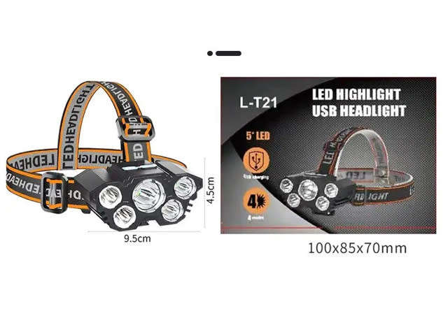 Led Head Lamp  5-Core Super Bright